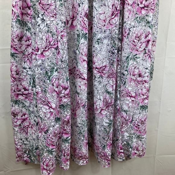 Torrid Plus Sz 2X Floral Print Midi Dress Spaghetti Strap Boho Cottagecore - Picture 4 of 10